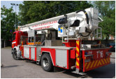 Dynaset Hydraulische Generator op brandweerwagen